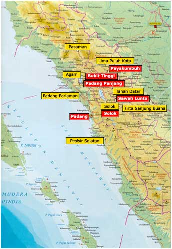 Peta Komda SUMATERA BARAT