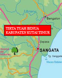 Peta Mitra TIRTA TUAH BENUA KAB. KUTAI TIMUR